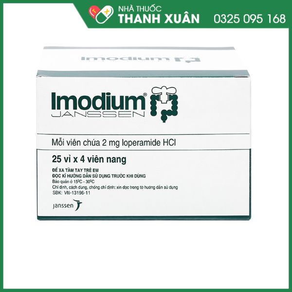 Imodium 2mg trị chứng tiêu chảy cấp